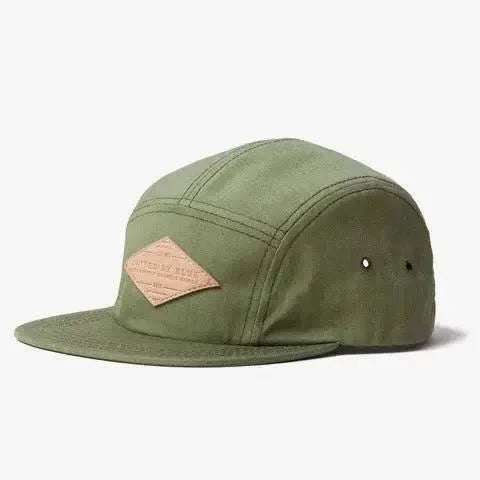 5 Panel Camp Cap with embossed United By Blue logo, eco-friendly fabric, and adjustable strap