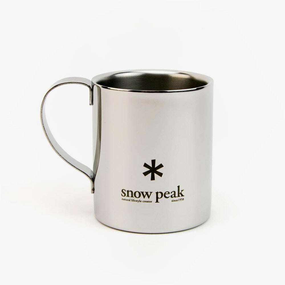 Double Wall Mug insulated stainless steel camping mug by Snow Peak