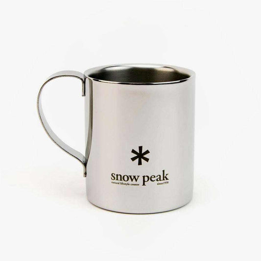 Double Wall Mug insulated stainless steel camping mug by Snow Peak