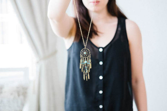 Dreamcatcher Pendant Necklace - Raymond Coffee