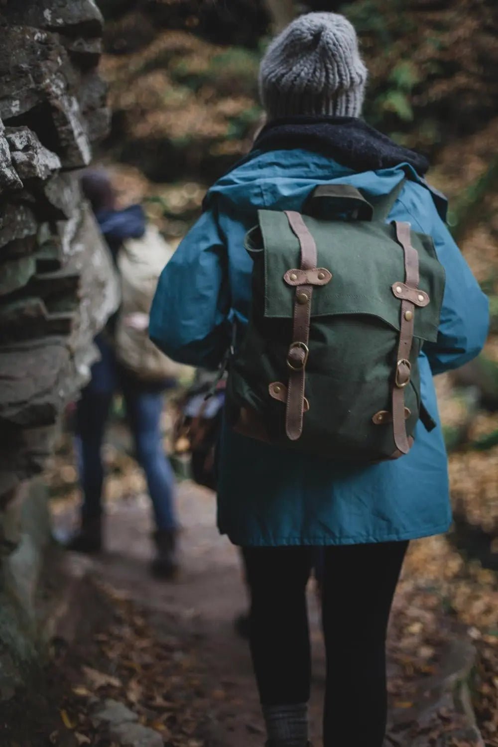 Scout Backpack interior with soft cotton lining and adjustable padded shoulder straps